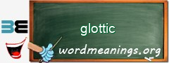 WordMeaning blackboard for glottic